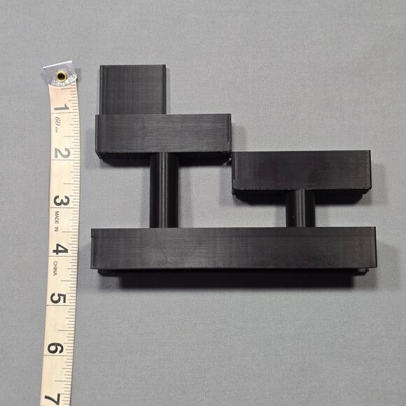 Hydroponic Aquarium Black Light Risers Staggered Extended Dual Tab 18mm Rim Base - Picture 8 of 16